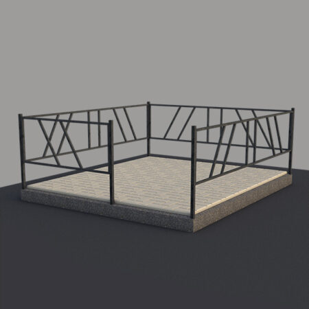 с оградой 2й 450 р за мп